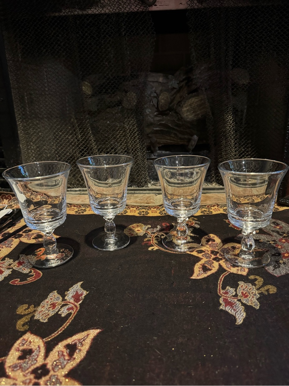 Fostoria Century Vintage Wine Glass Stem Crystal 6" Tall